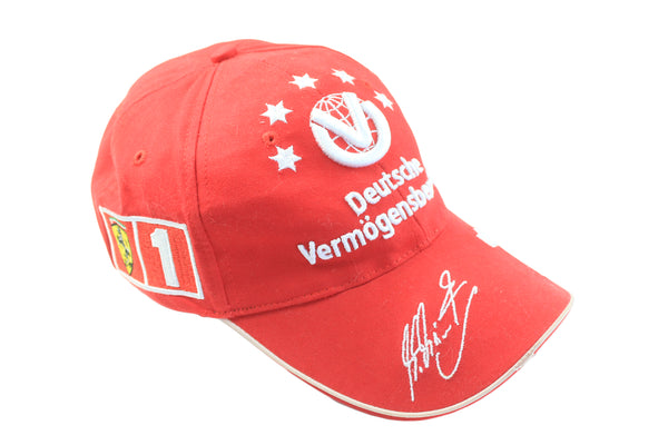 Vintage Ferrari Cap Michael Schumacher 00s retro Formula 1 hat F1 team racing style 2003