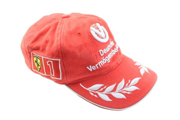 Vintage Ferrari Cap Michael Schumacher 2000 00s retro Formula 1 F1 hat racing style 