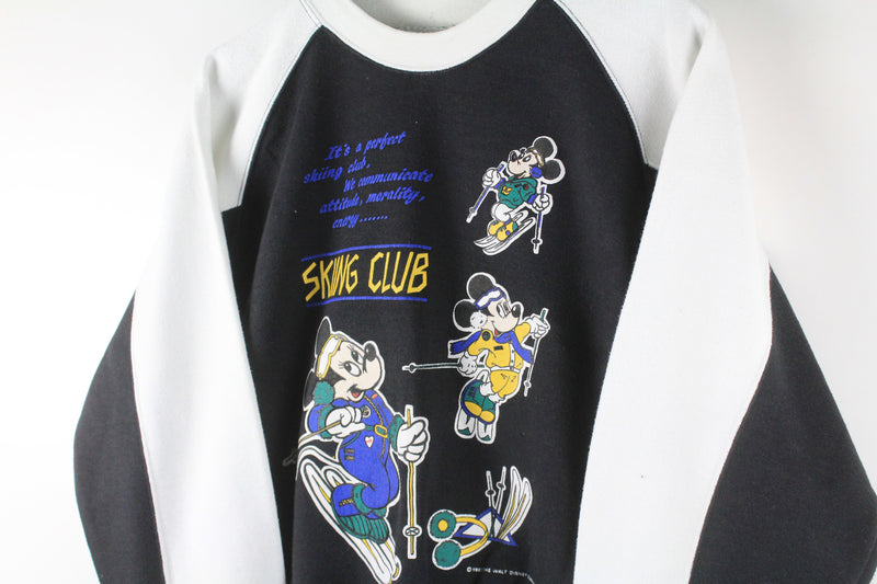 Vintage Mickey Mouse Ski 1987 Sweatshirt Women's Small