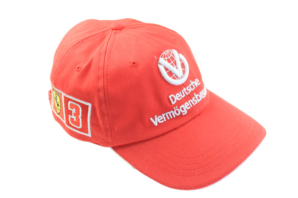 Vintage Ferrari Cap Michael Schumacher 90s retro sport style F1 team Formula 1 hat