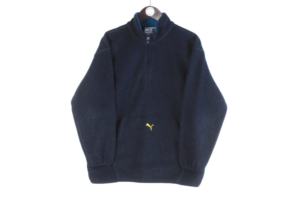Vintage Puma Fleece Half Zip Women's Small Oversized