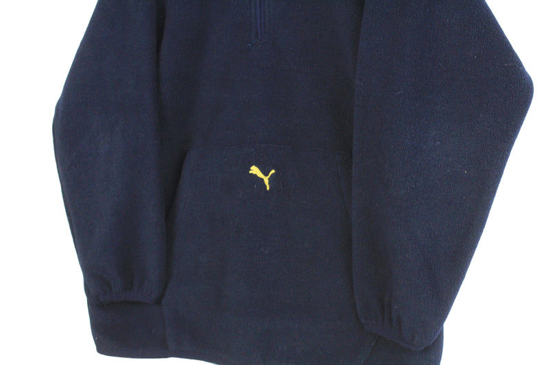 Vintage Puma Fleece Half Zip Women's Small Oversized