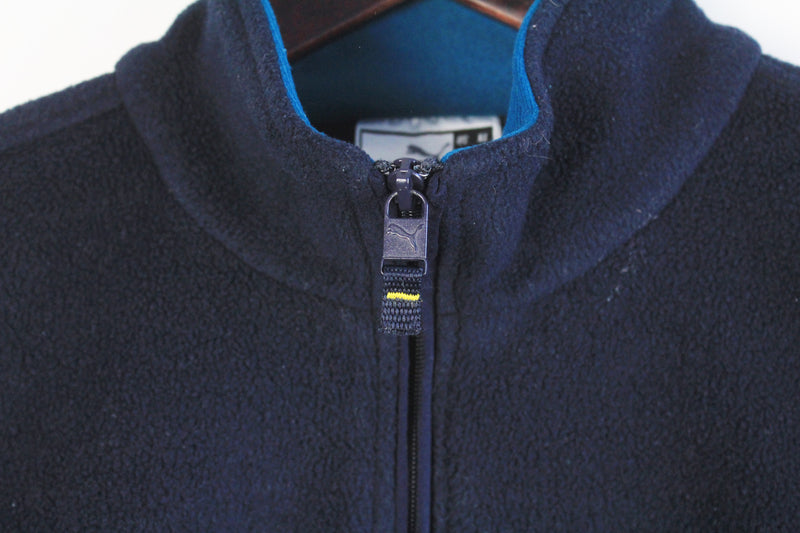 Vintage Puma Fleece Half Zip Women's Small Oversized