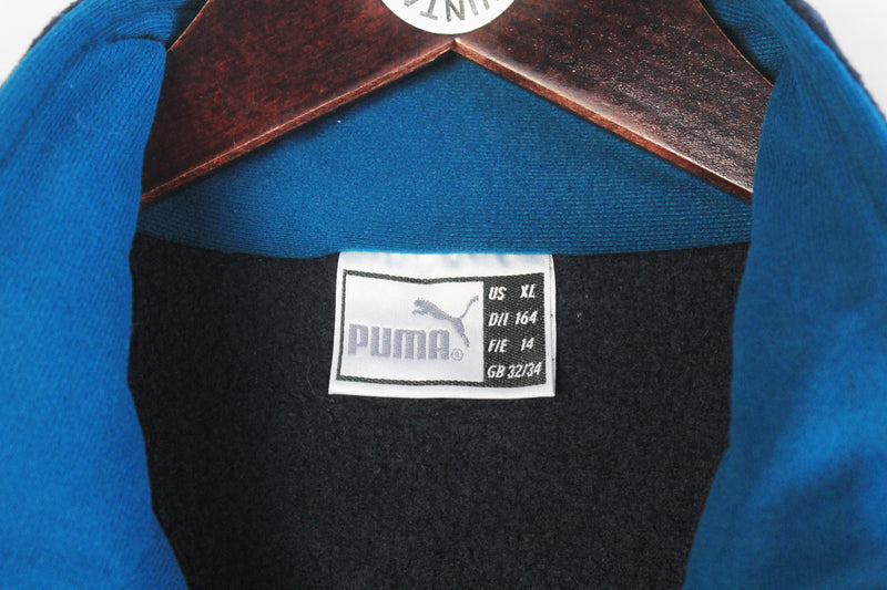 Vintage Puma Fleece Half Zip Women's Small Oversized