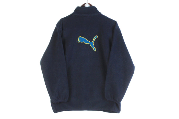 Vintage Puma Fleece Half Zip Women's Small Oversized