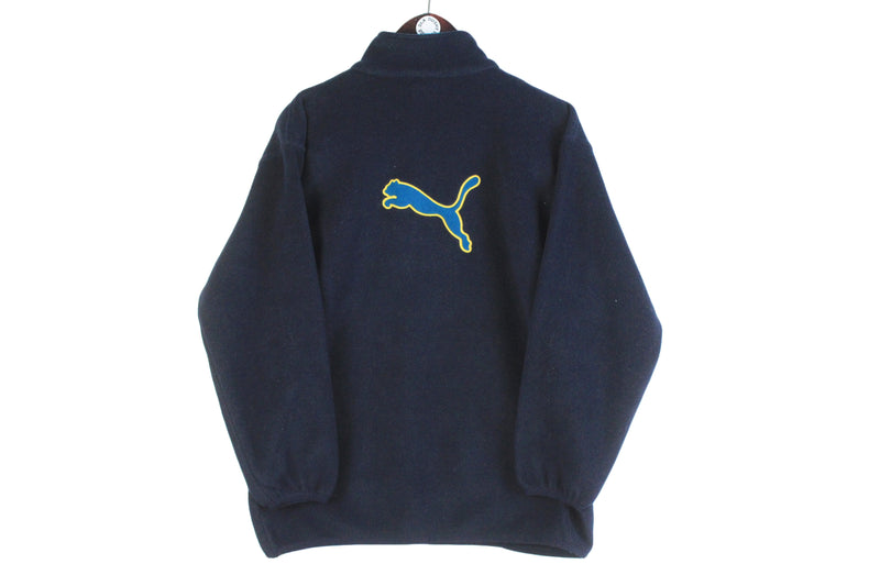 Vintage Puma Fleece Half Zip Women's Small Oversized