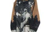Vintage Wolf Fleece Full Zip Small