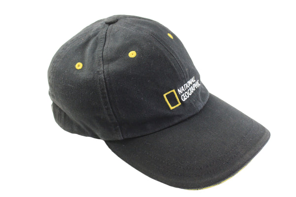 National Geographic Vans Cap black big logo authentic outdoor style travel skateboarding hat