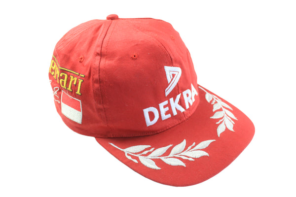 Vintage Ferrari Cap DEKRA 90s retro sport style racing style hat Formula 1 team F1 