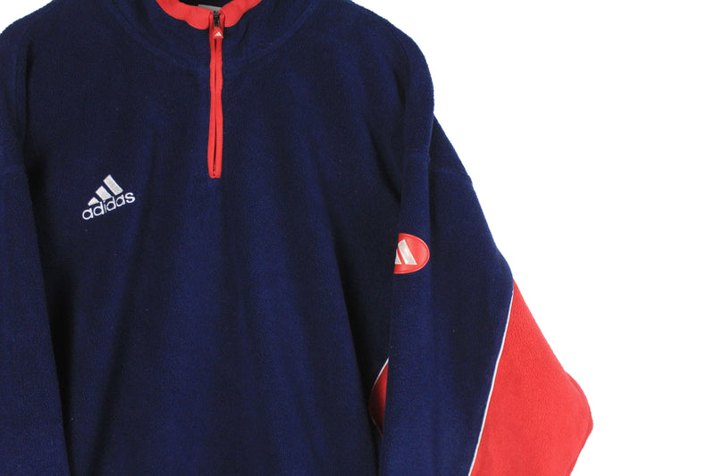 Vintage Adidas Fleece 1/4 Zip XLarge