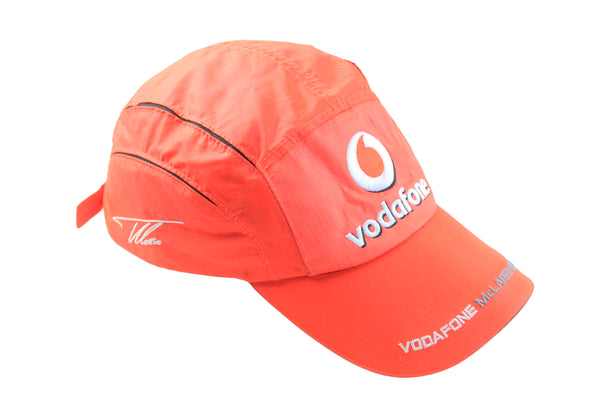 Vintage Vodafone McLaren Mercedes F1 Team Alonso Cap red big logo 00s retro racing Formula 1 hat