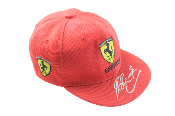 Vintage Ferrari Cap Michael Schumacher 90s retro red racing style sport hat Formula 1 F1 team 