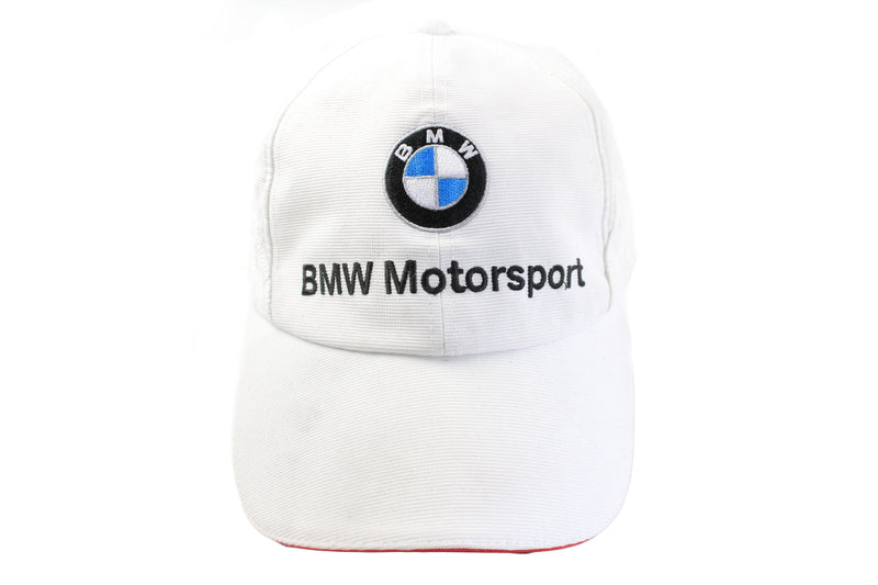 Vintage BMW M Power Cap white Motorsport 00s retro style racing sport hat
