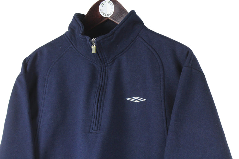 Vintage Umbro Sweatshirt 1/4 Zip Medium