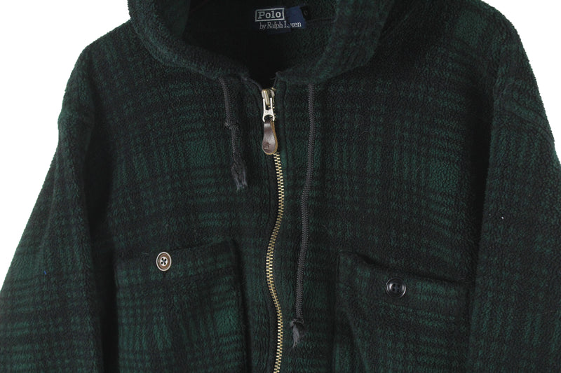 Vintage Polo by Ralph Lauren Fleece Hoodie Medium