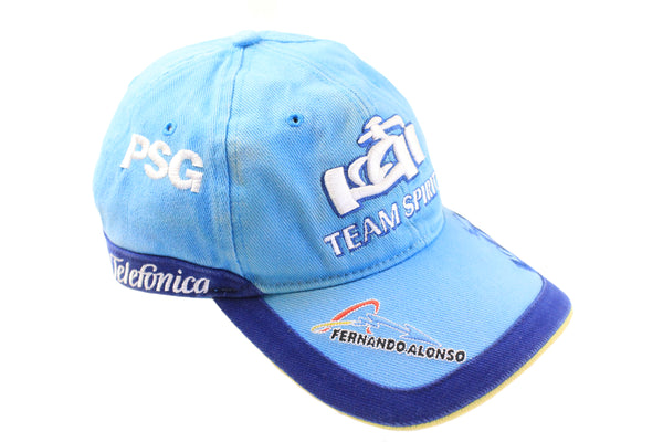 Vintage Renault F1 Team Fernando Alonso Cap blue big logo 00s retro racing Formula 1 hat