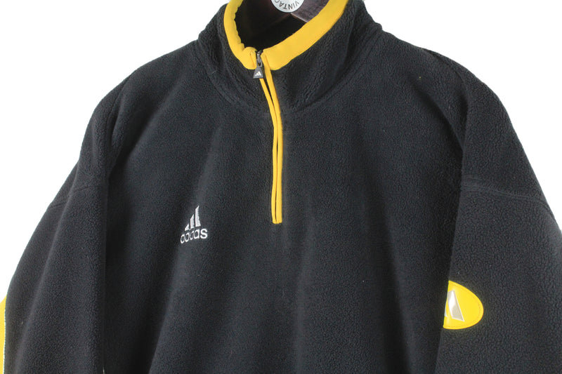 Vintage Adidas Fleece 1/4 Zip Large