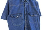 Vintage Levi's Denim Shirt Short Sleeve Large