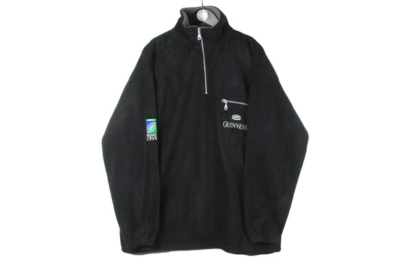Vintage Guinness Rugby World Cup 1999 Fleece 1/4 Zip XLarge