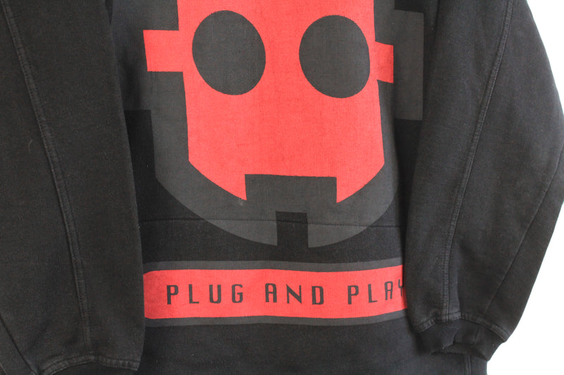 Vintage Bad+Mad Sweatshirt 1/4 Zip Medium