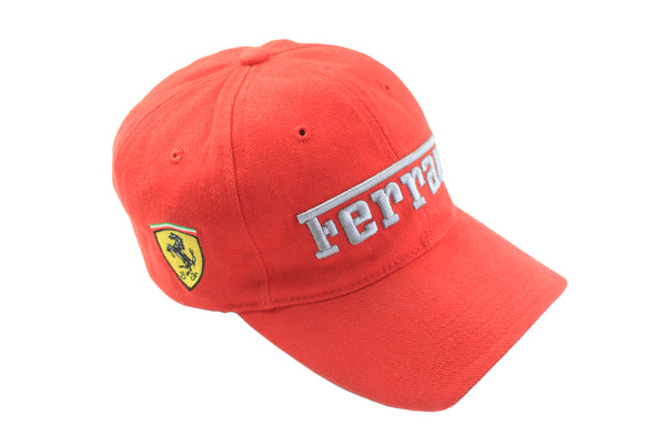 Vintage Ferrari Cap red 90s retro sport style hat Formula 1 team