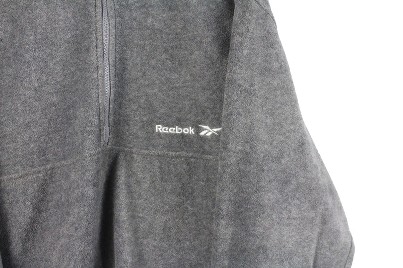 Vintage Reebok Fleece Half Zip Medium