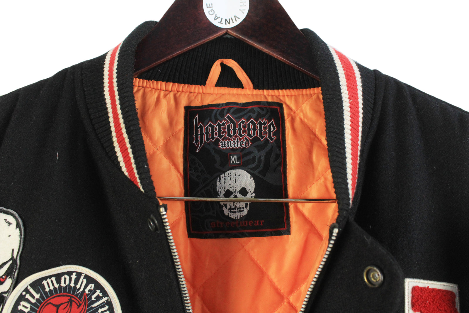 Vintage Hardcore United Varsity Jacket XLarge – dla dushy