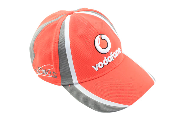 Vintage Vodafone McLaren Mercedes Lewis Hamilton Cap red 00s authentic racing Formula 1 team retro sport style F1 hat