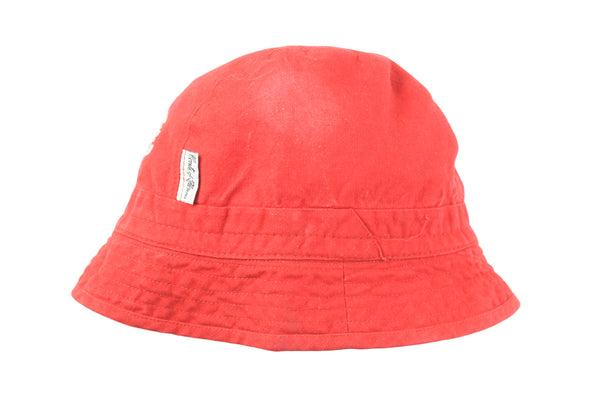 Vintage Conte of Florence Bucket Hat red classic style 90s retro hat