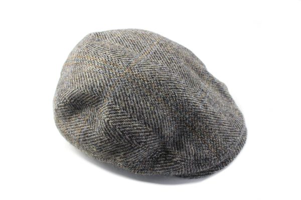Vintage Stetson Harris Tweed Newsboy Hat wool 90s retro classic sport style cap