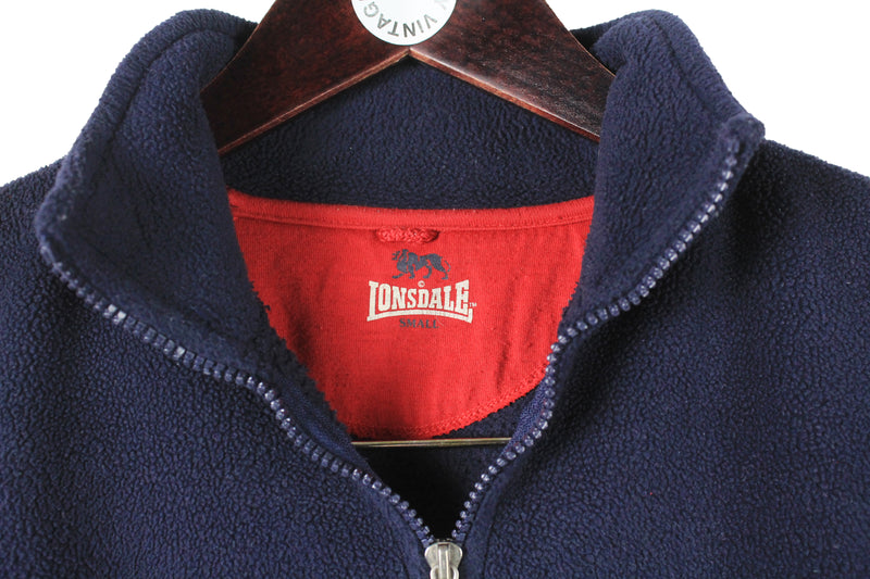 Vintage Lonsdale Fleece 1/4 Zip Small