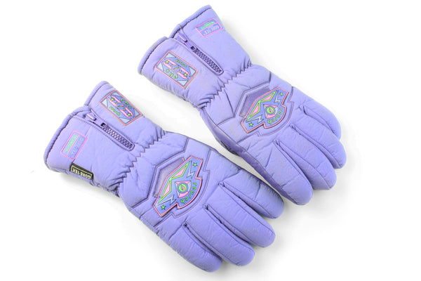 Vintage Reusch Ski Gloves made in West Germany purple sport style mountains 80s