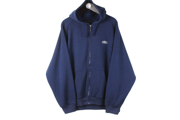 Vintage Umbro Hoodie Full Zip XLarge