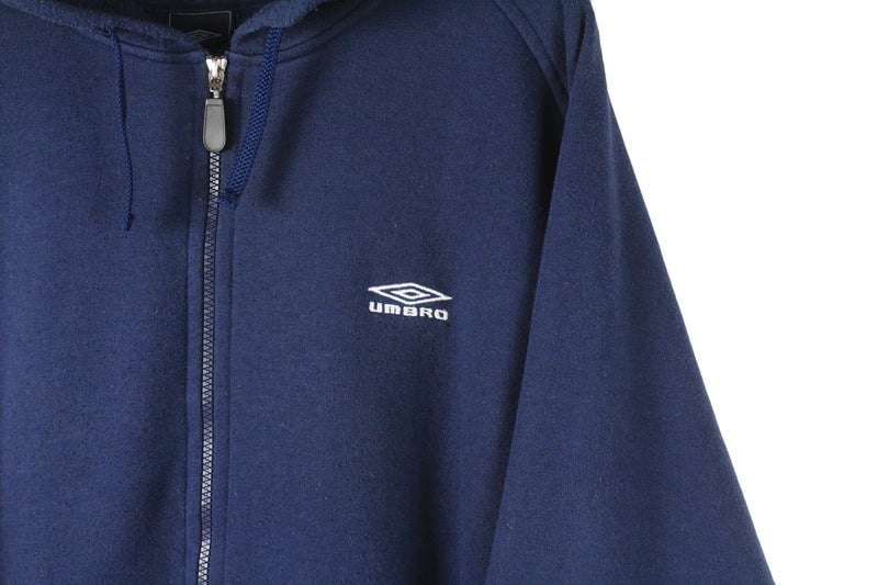 Vintage Umbro Hoodie Full Zip XLarge