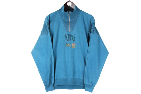 Vintage Adidas "Everlasting Physical" Sweatshirt 1/4 Zip Medium
