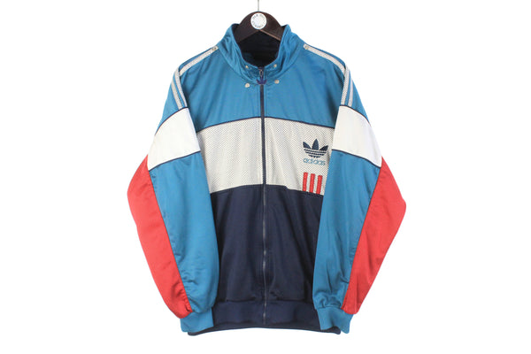 Vintage Adidas Track Jacket Large big logo 90s retro windbreaker sport style light wear big logo 3 stripes