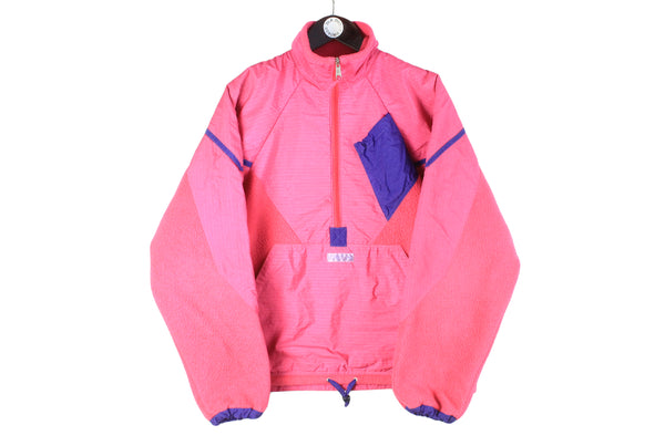 Vintage Mammut Fleece Half Zip Medium pink jacket sweater 90s retro sport style  winter outdoor jumper
