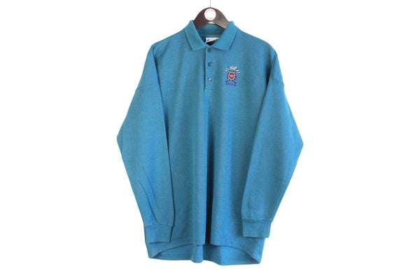 Vintage Adidas Golf Long Sleeve Polo T-Shirt Medium