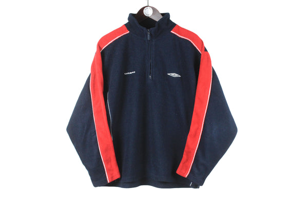 Vintage Umbro Fleece 1/4 Zip Small