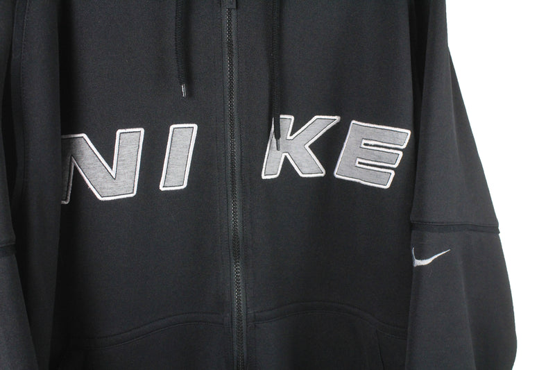 Vintage Nike Hooded Track Jacket Large