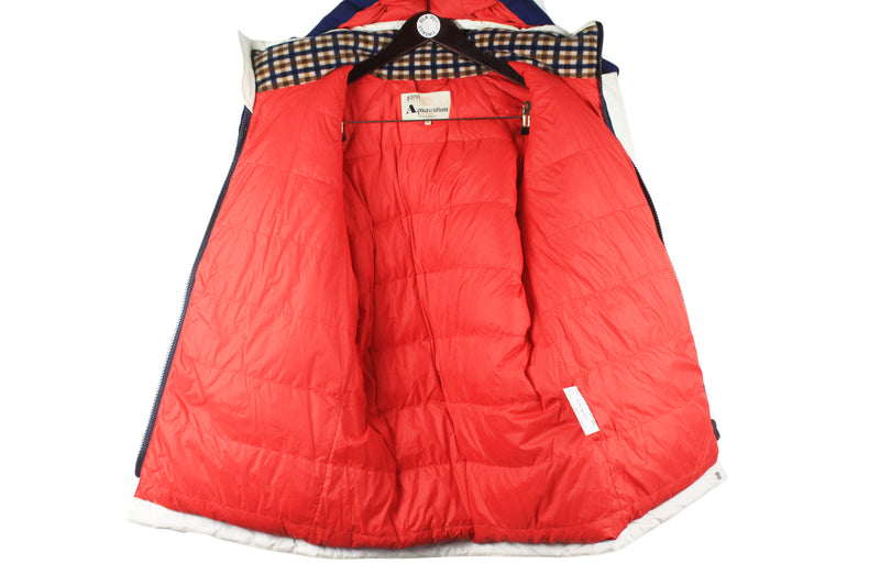 Vintage Great Britain Team Nagano 1996 Aquascutum Puffer Jacket Medium