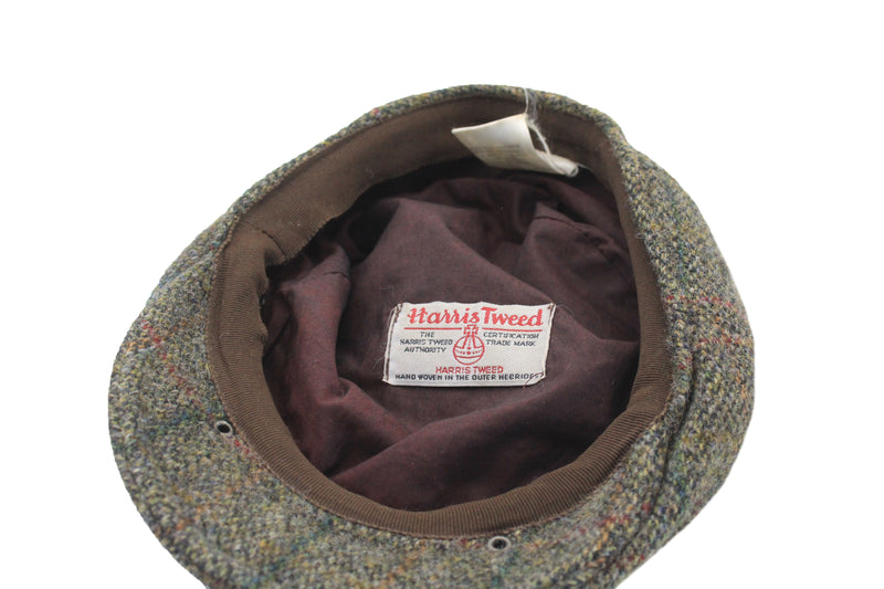 Vintage Harris Tweed Newsboy Cap