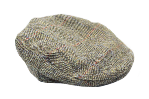 Vintage Harris Tweed Newsboy Cap