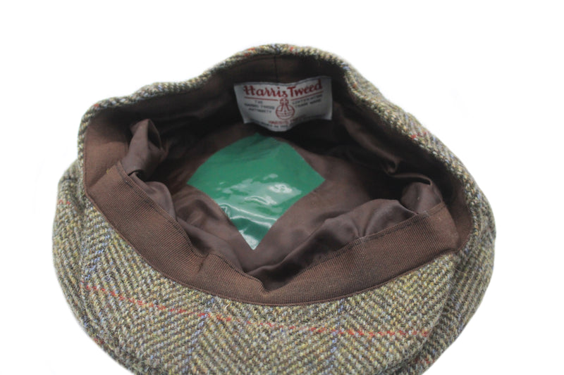 Vintage Harris Tweed Newsboy Cap