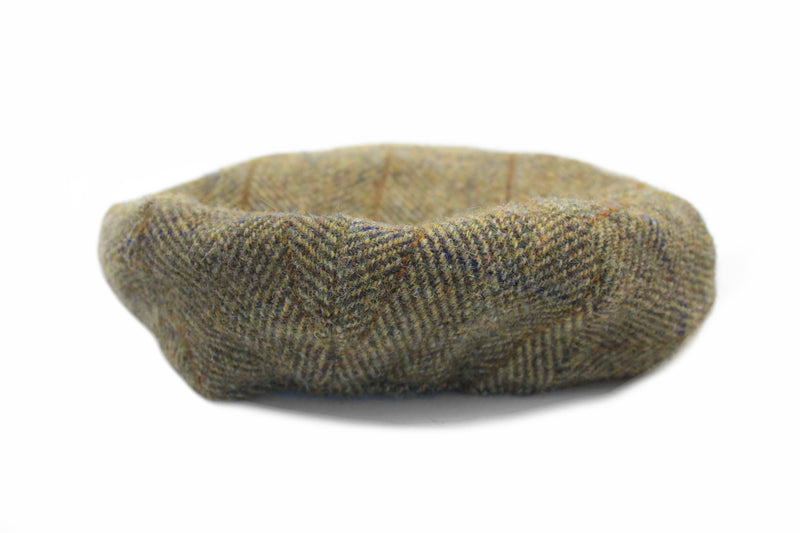 Vintage Harris Tweed Newsboy Cap