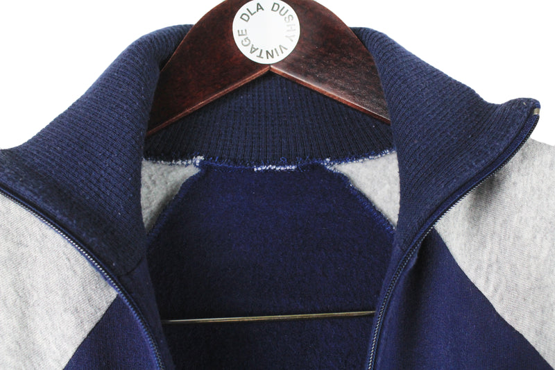 Vintage Le Coq Sportif Sweatshirt Full Zip Small