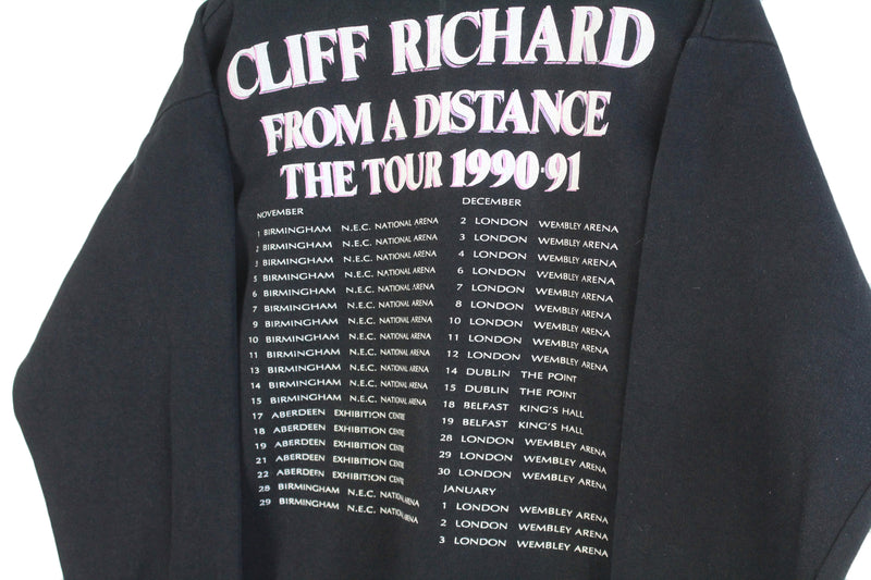 Vintage Cliff Richard "From Distance Tour" 1990/91 Sweatshirt Small