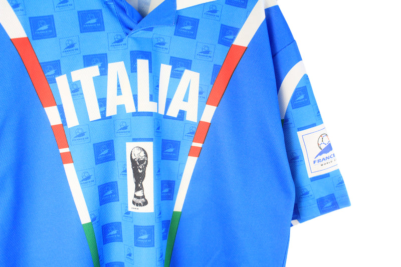 Vintage Italia Team 1998 France World Cup Jersey T-Shirt XLarge