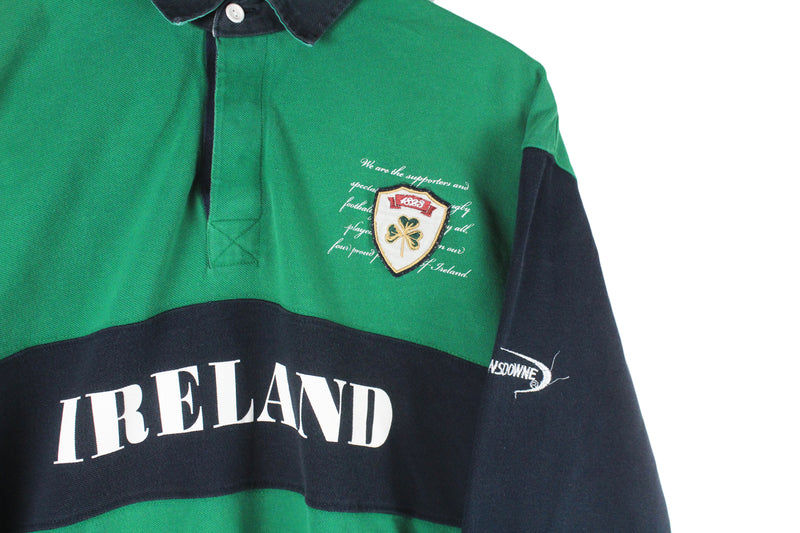 Vintage Ireland Team Rugby Shirt Women's Large