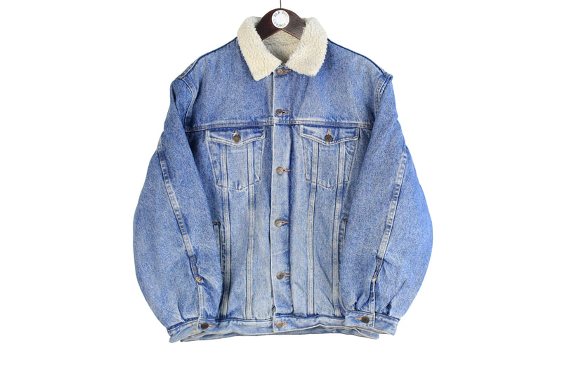 Vintage Across Sherpa Denim Jacket Small
